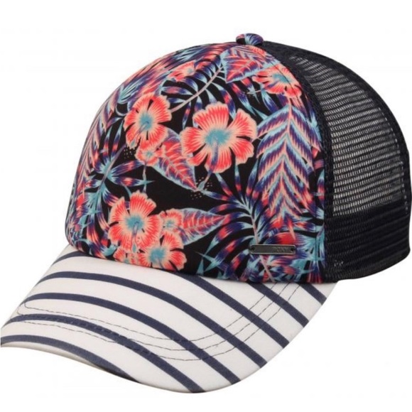Roxy 🌸 Girl's Striped Tropical Dream Hat & Hoodie BUNDLE OFFER 📦 - Picture 7 of 11